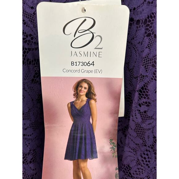 B2 Jasmine Concord Grape Lace Dress size 10 - Picture 8 of 8